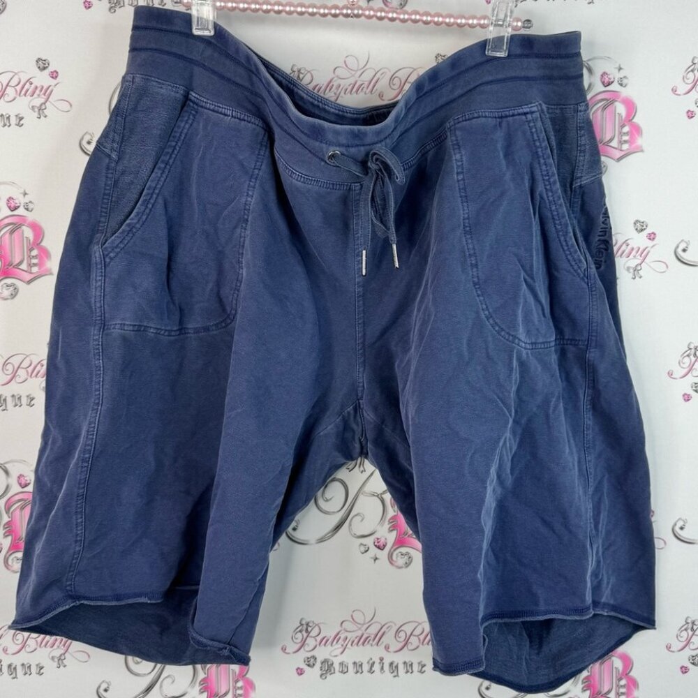 Calvin Klein performance shorts blue Navy Athletic Shorts long style